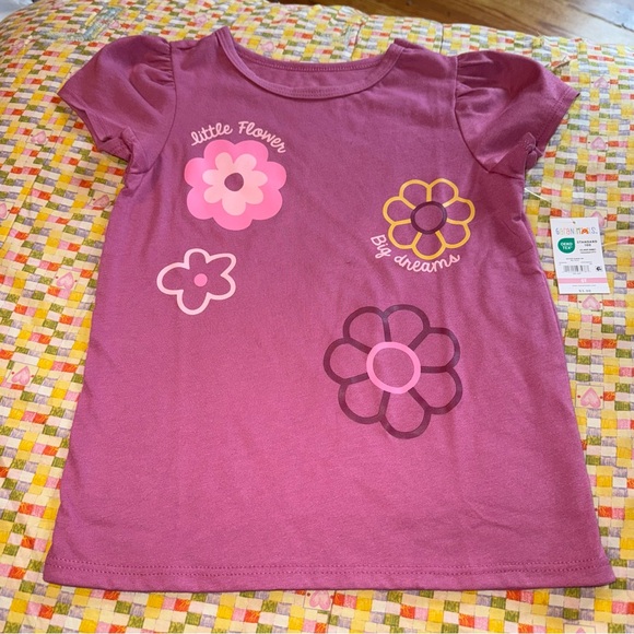 Garanimals Toddler Girls Size 5T New NWT Short Long Sleeve Shirt 2 Leggings Set - Picture 6 of 8